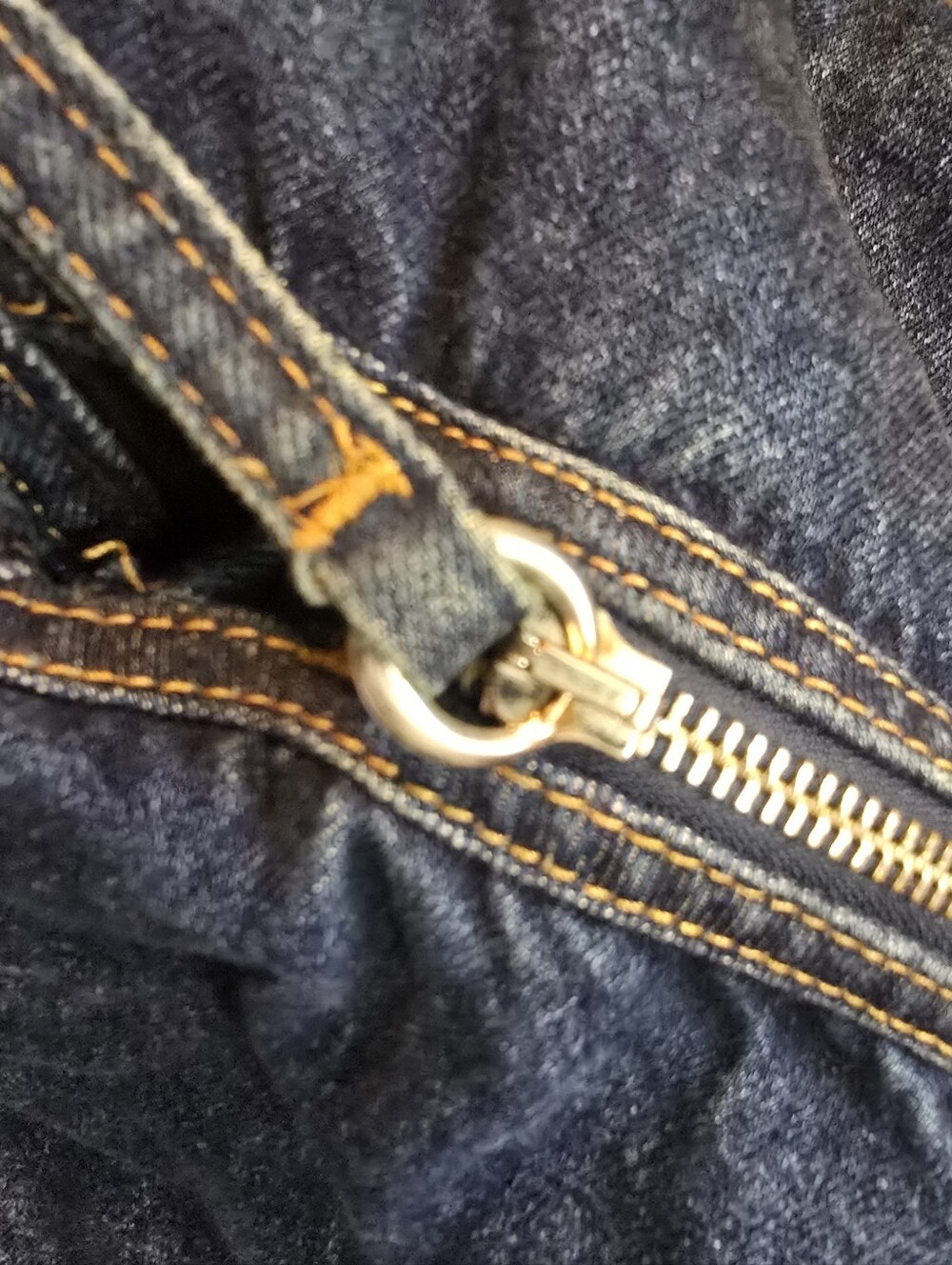 ZARA Dark Denim hobo bag - Picture 9 of 12
